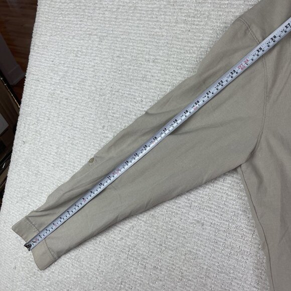 Mountain Equipment Co-op MEC Ultralight Hiking Button Tech Shirt Men's L Beige - Picture 10 of 16